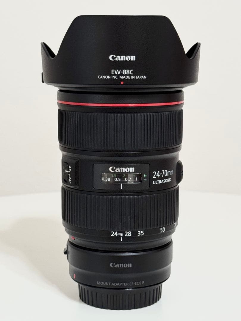 【極美品】Canon EF24-70mm F2.8L II USM＋アダプター付