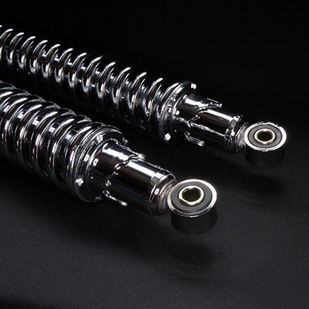 【574】 フルメッキ 345mm 細巻き リア サスペンション 当時仕様