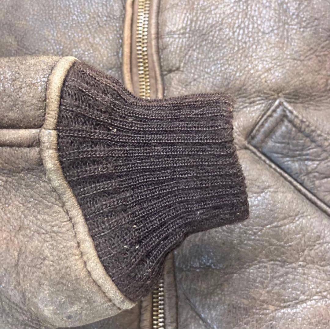 AVIREX TYPE B-6 ムートン ボア 肉厚 フライトジャケット 32