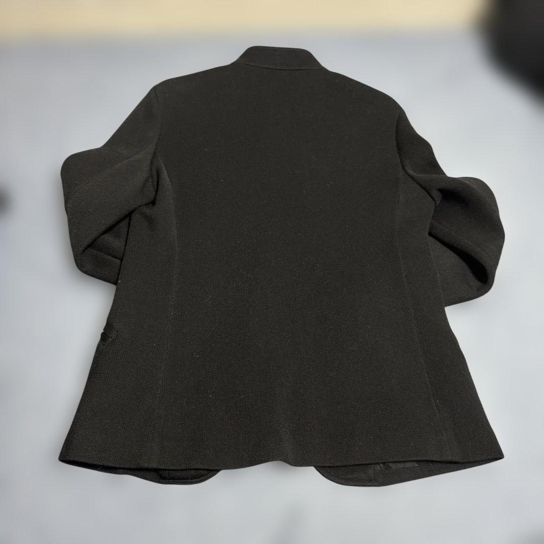 ARMANI COLLEZIONI ノーカラージャケット ブラック