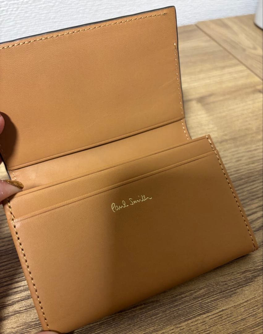 ポールスミス　名刺入れ　グリーン　オシャレ　メンズ