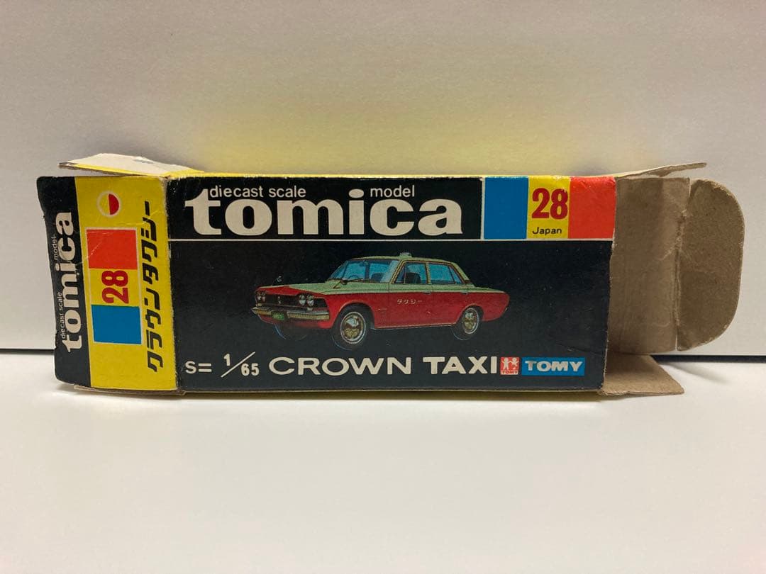 トミカ　日本製　クラウン　タクシー　1Aホイール　色指定箱　当時物