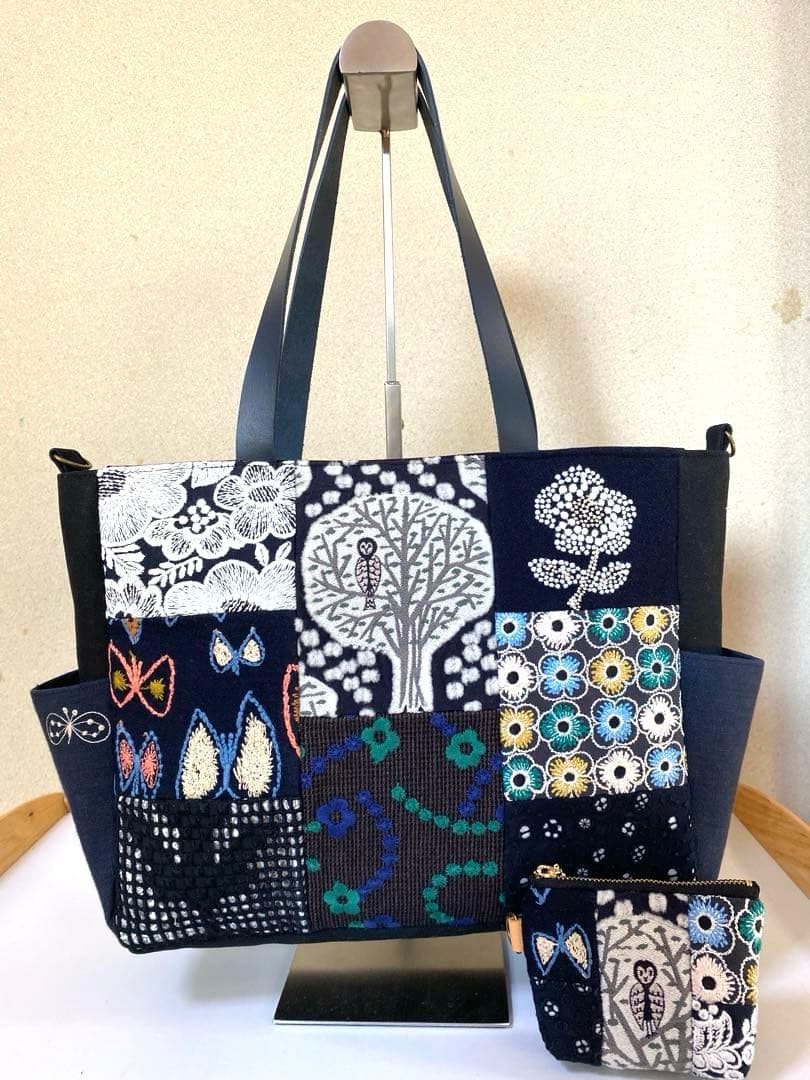 ミナペルホネン　ハンドメイド　バッグ　ポーチ