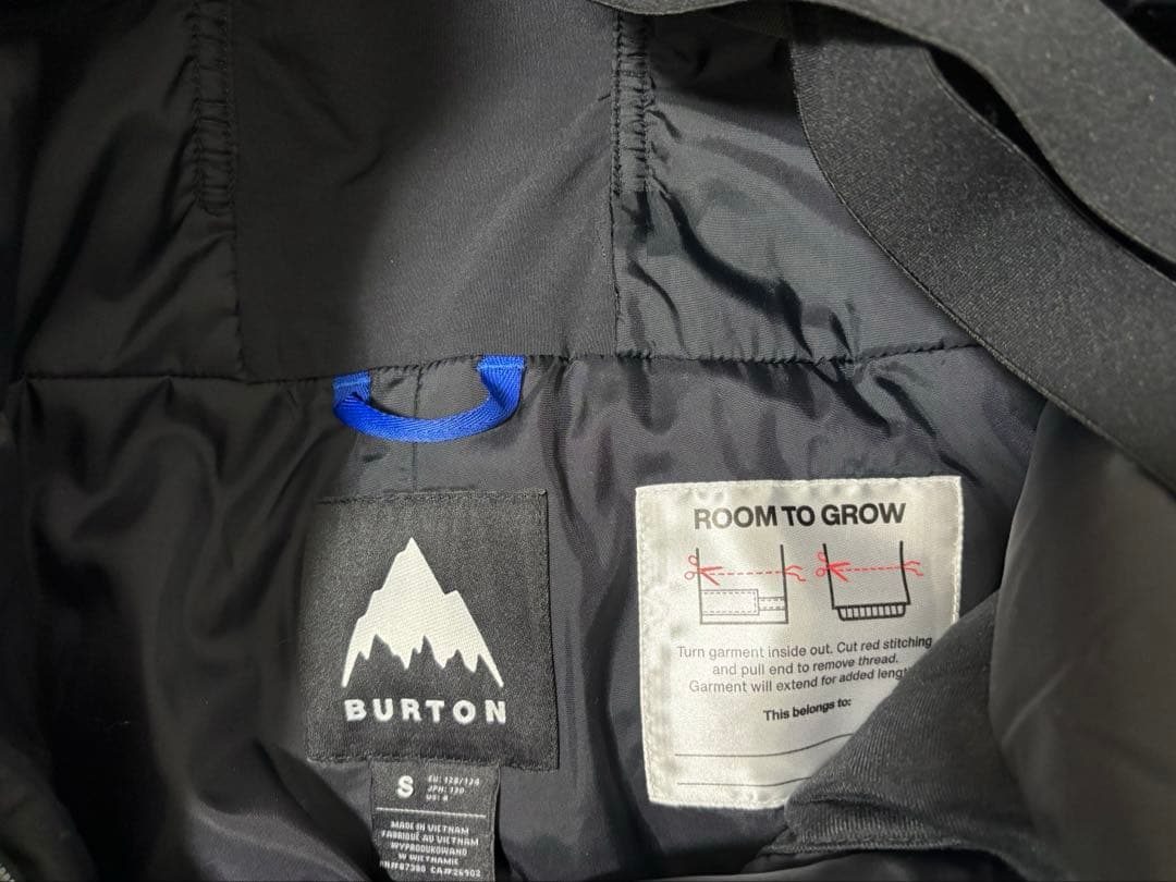 M*様 美品　バートン　キッズ用スノーボードビブパンツボトム　黒