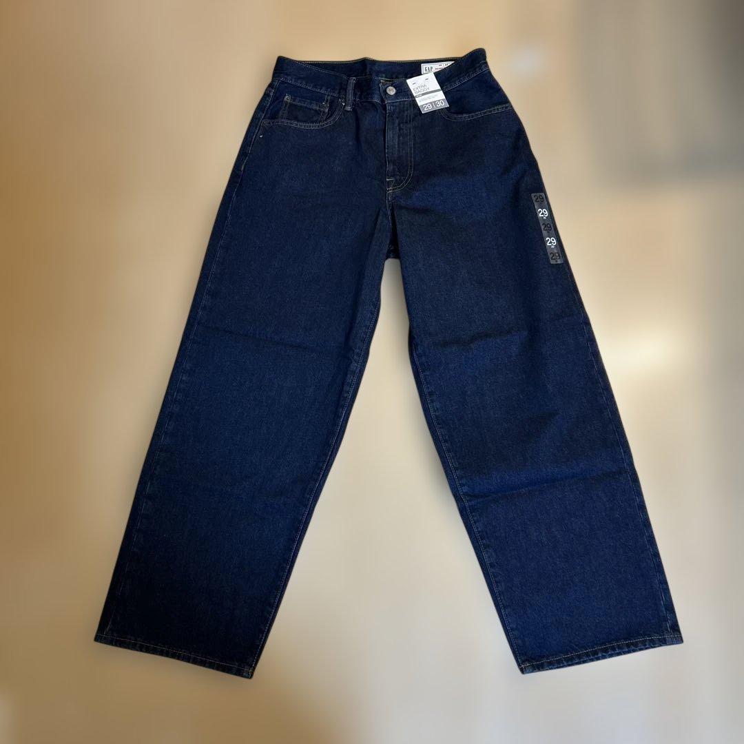 gapスーパーバギーデニムダークリンス