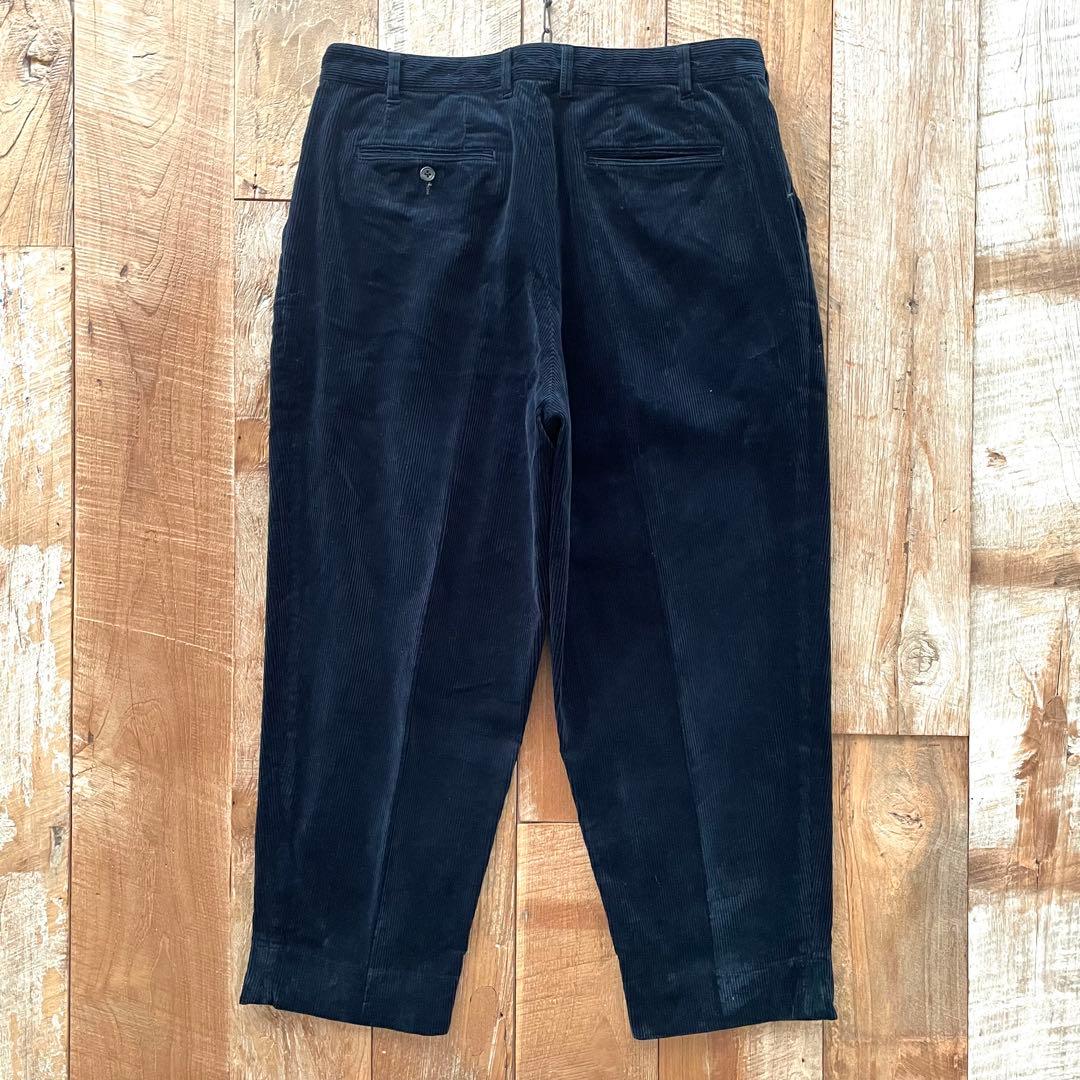 【極美品】BEAMS+ 2タック ワイド テーパード コーデュロイ トラウザーズ