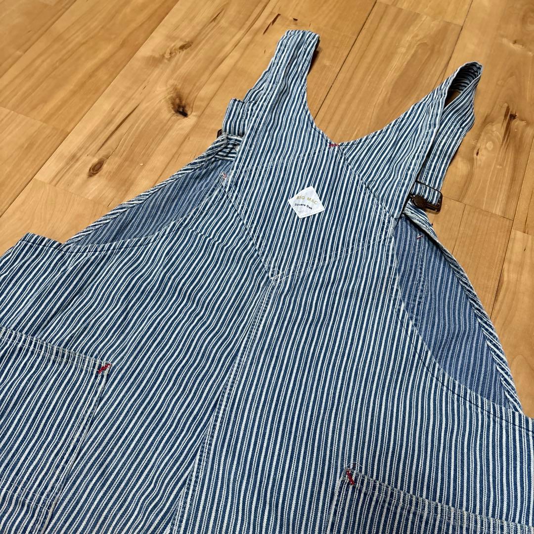 70's BIG MAC オーバーオール ヒッコリー　ライトオンス