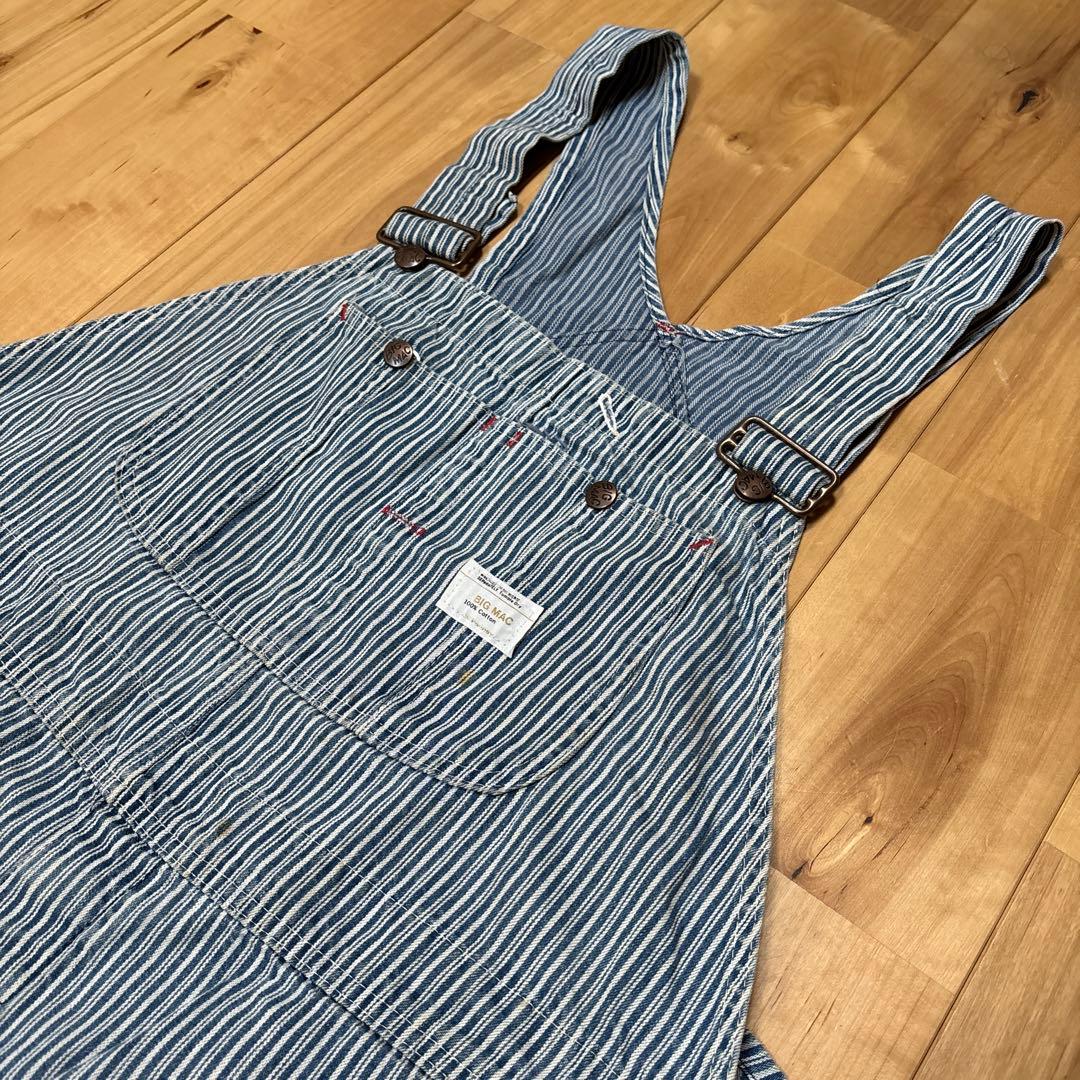 70's BIG MAC オーバーオール ヒッコリー　ライトオンス