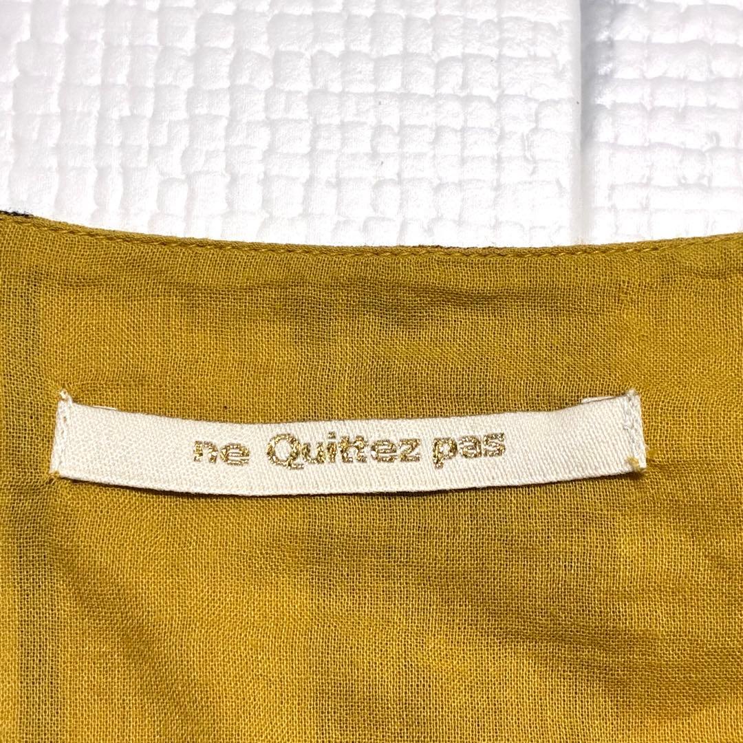 ne Quittez pas ストライプワンピース マドラスストライプ M