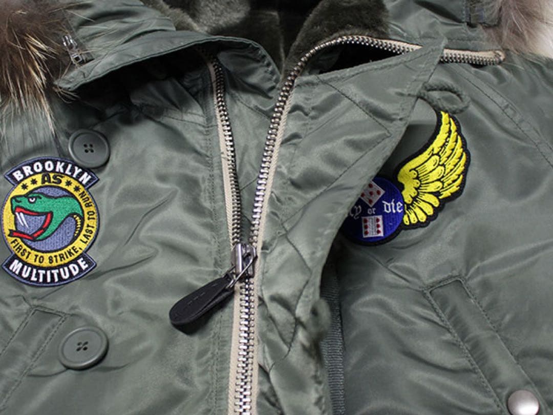 ANDSUNS AVIREXコラボミリタリージャケット N-3B XL