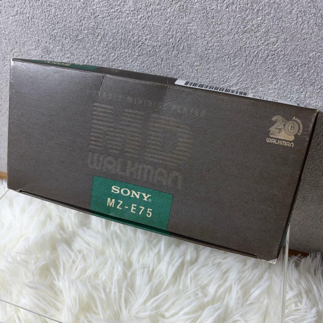 【完動品】SONY MD WALKMAN MZ-E75 グリーン MDプレーヤー