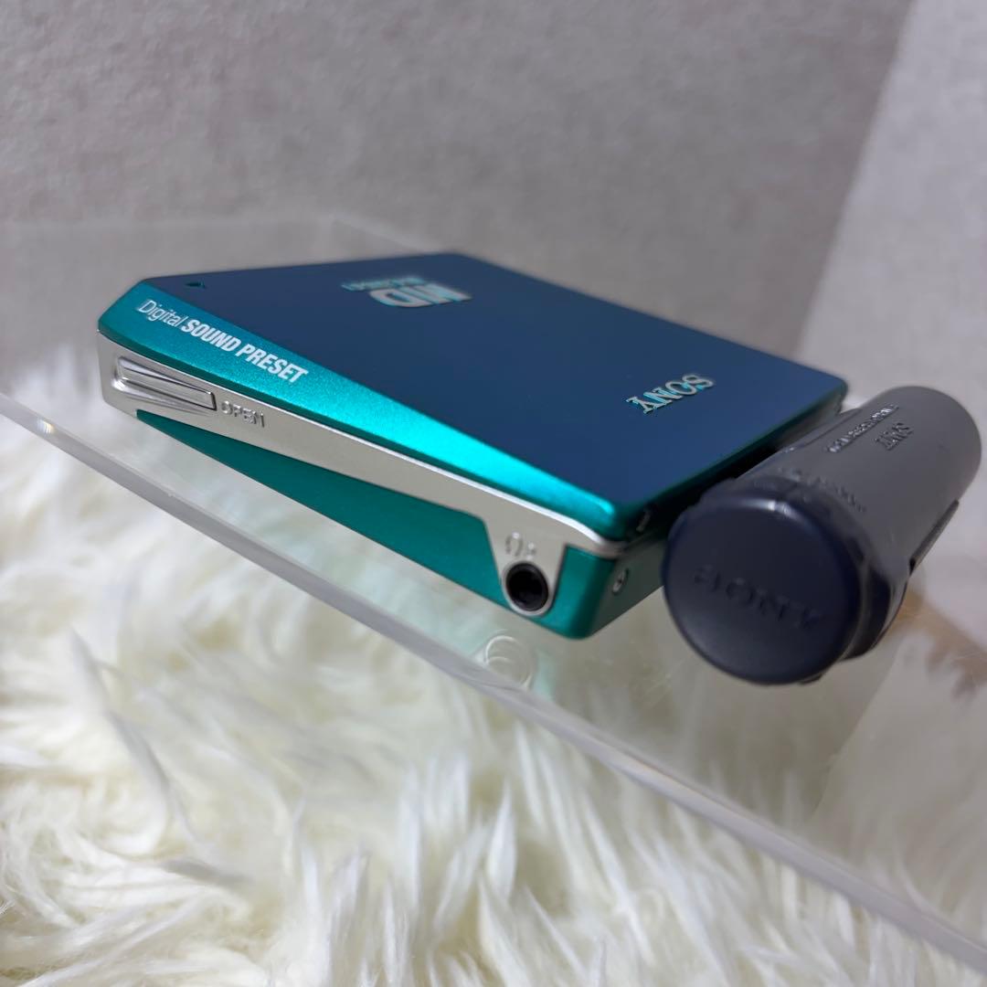 【完動品】SONY MD WALKMAN MZ-E75 グリーン MDプレーヤー