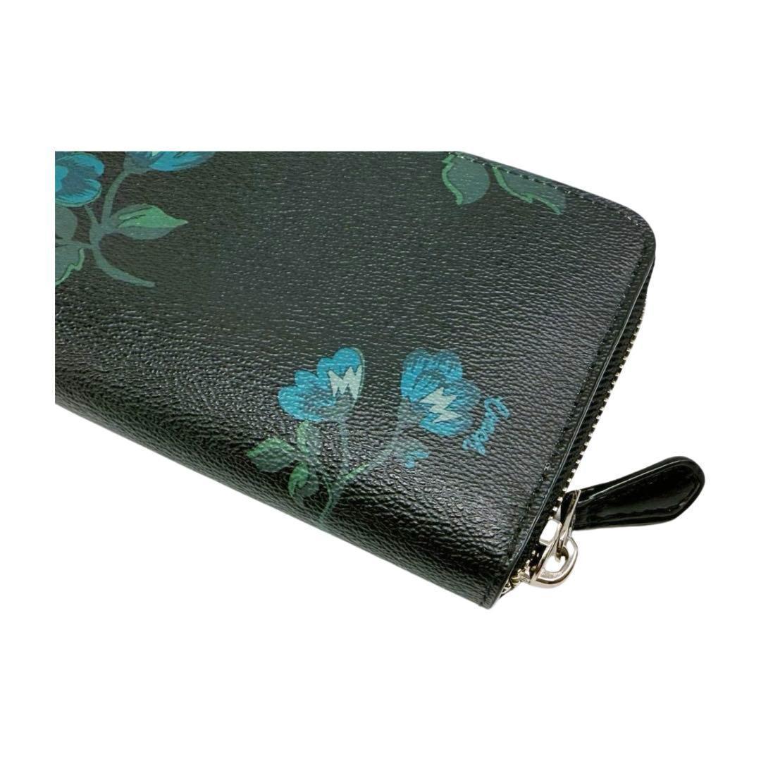 COACH コーチ ヴィクトリア フローラル ラウンドファスナー 長財布