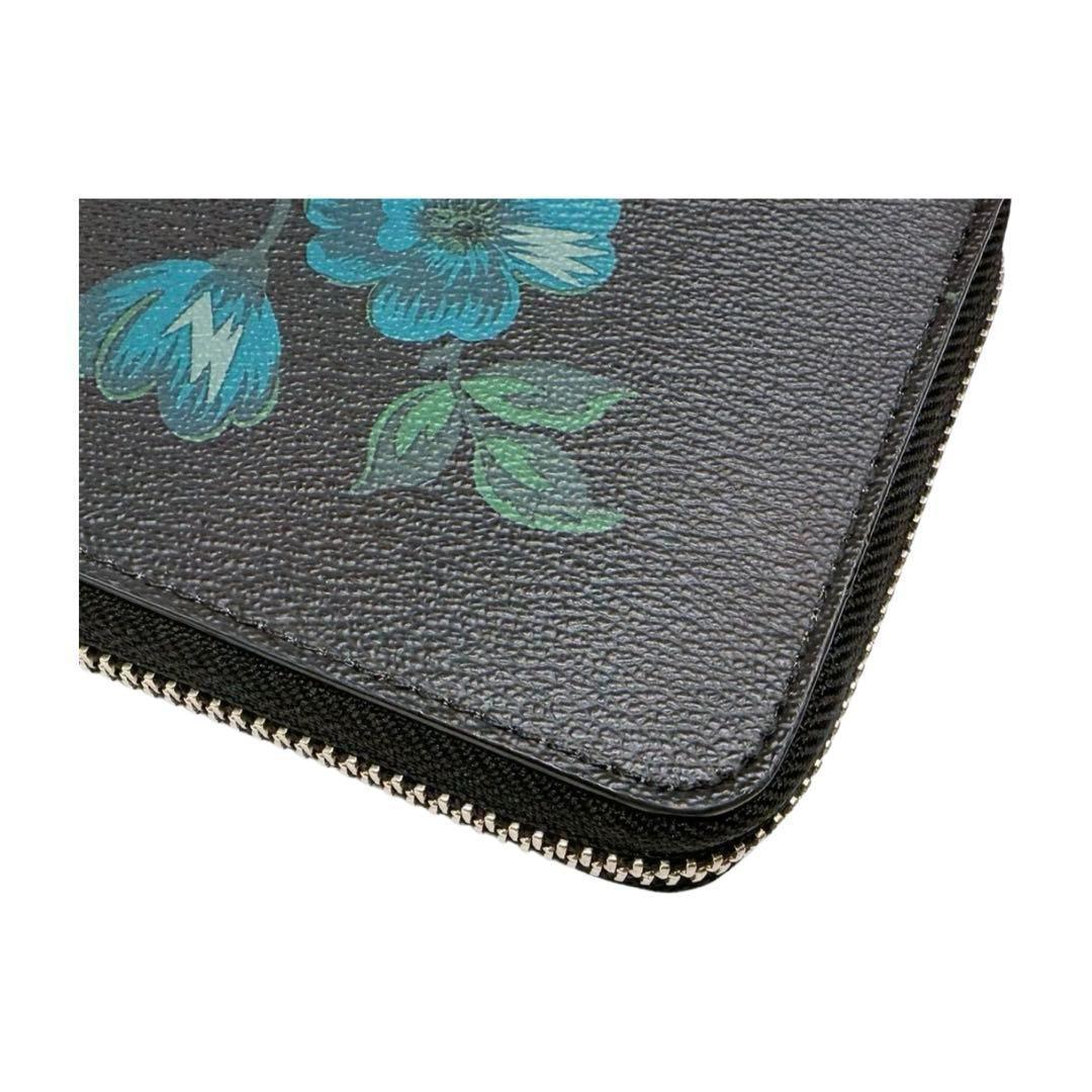 COACH コーチ ヴィクトリア フローラル ラウンドファスナー 長財布