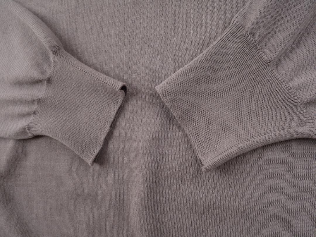 Cruciani クルチアーニ◆48◆トープ◆コットン ハイゲージ ニット