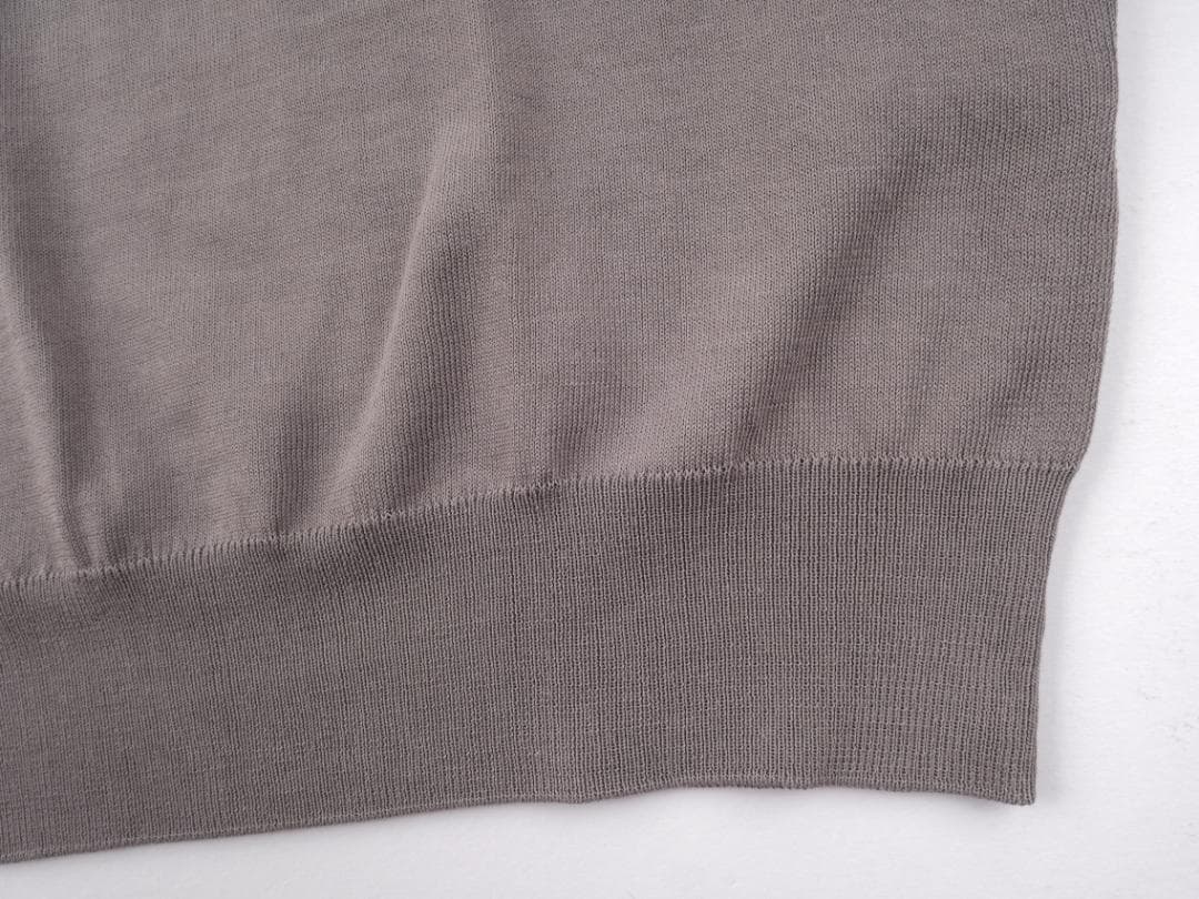 Cruciani クルチアーニ◆48◆トープ◆コットン ハイゲージ ニット