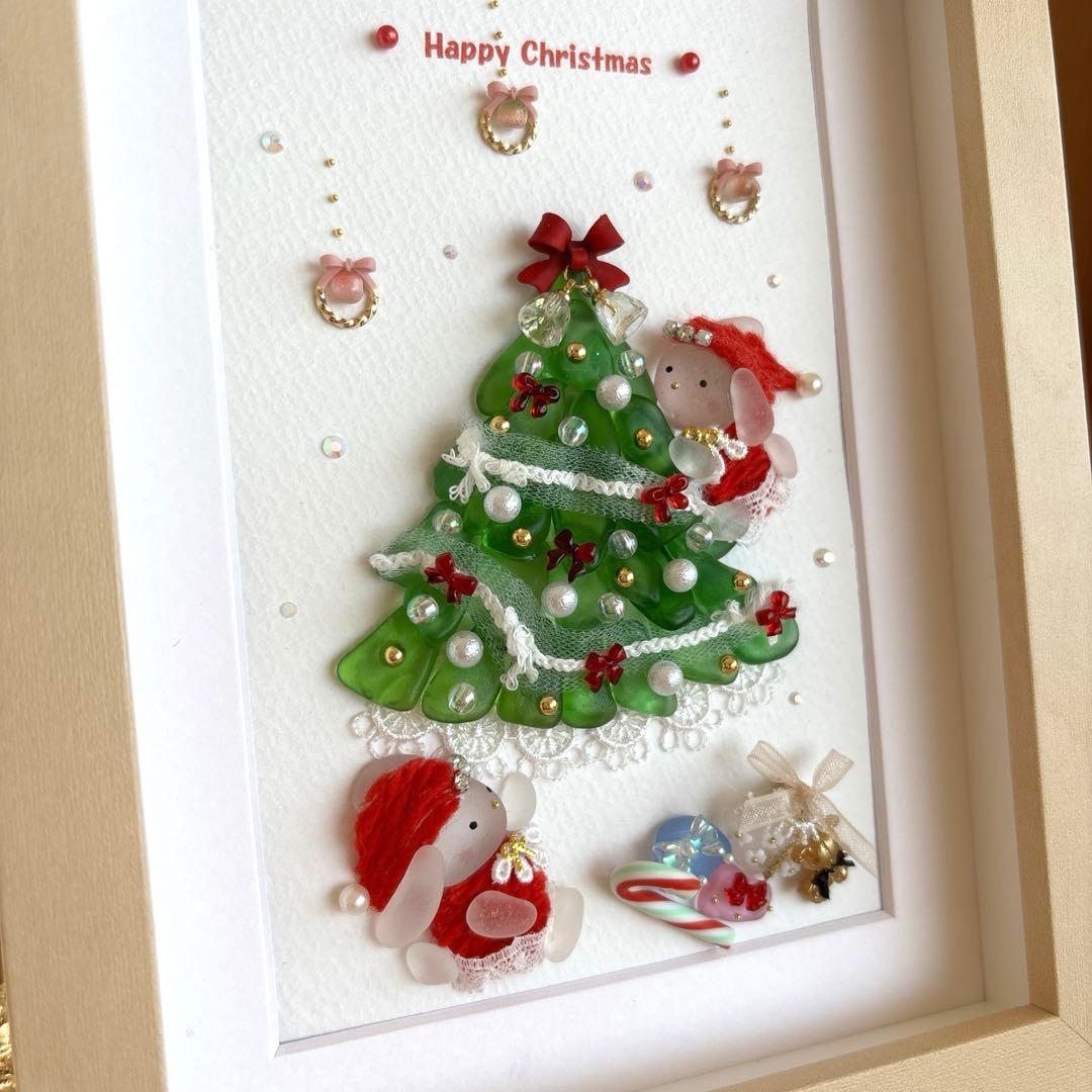 シーグラスアート❁可愛いクリスマス❁