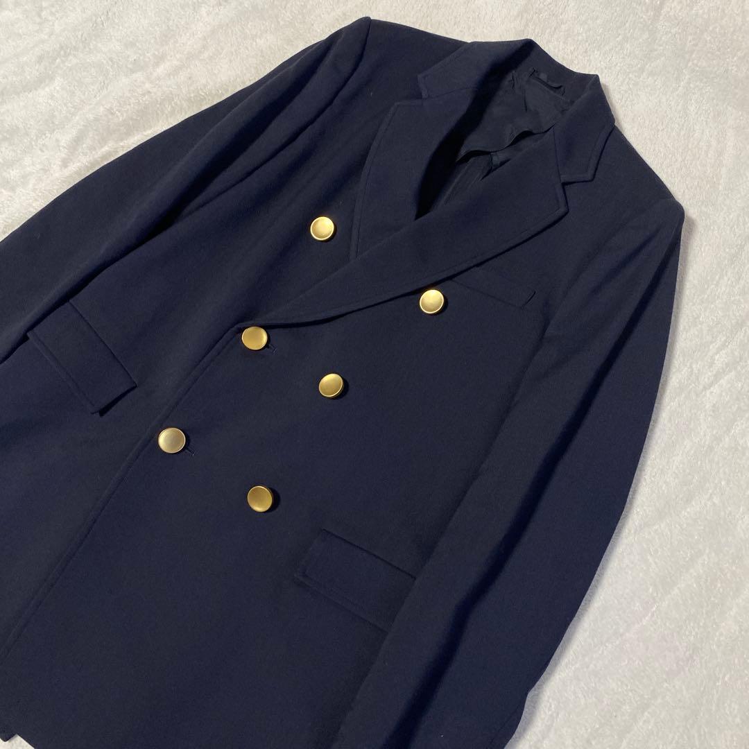 THE NEWHOUSE 金ボタン ダブル ジャケット テーラードジャケット S