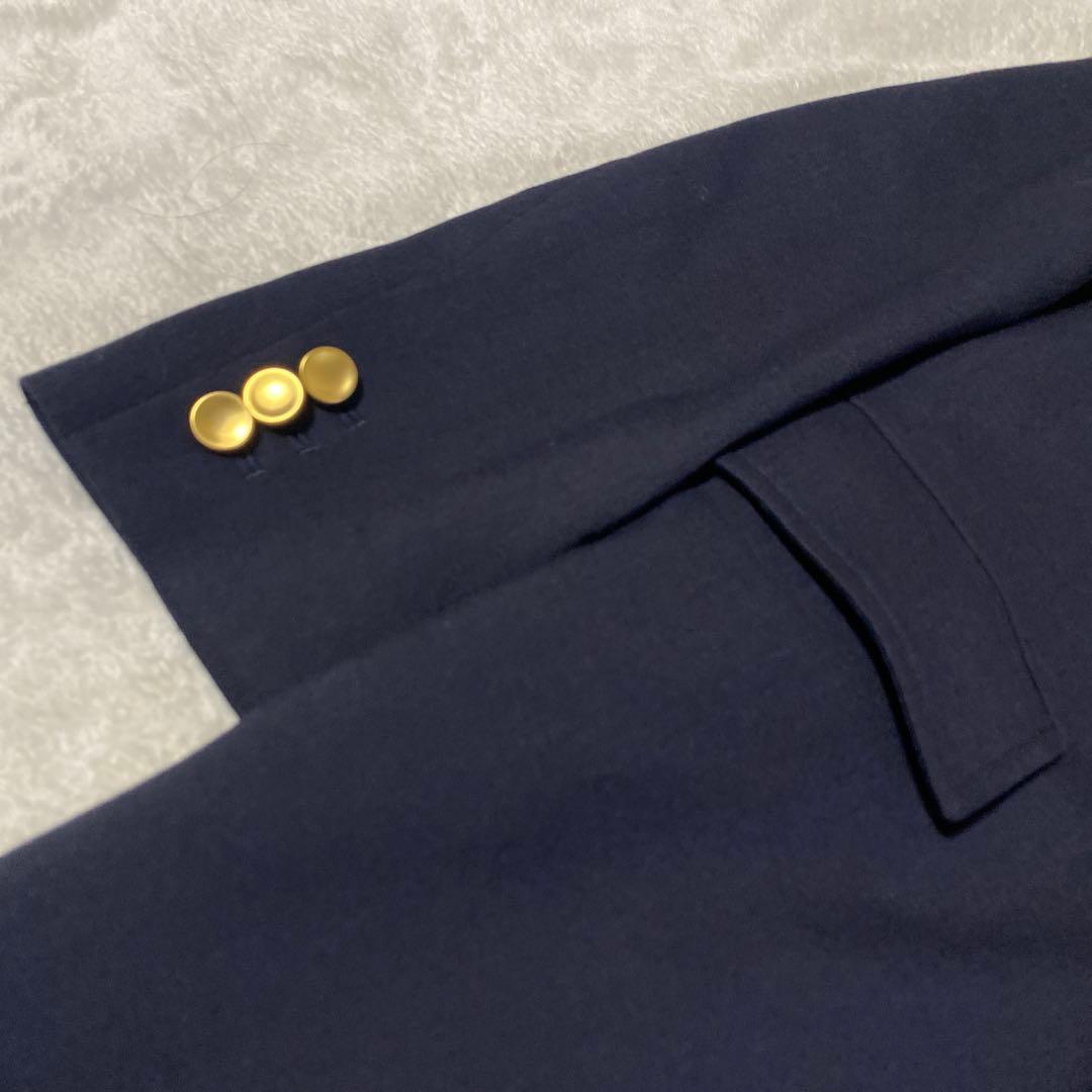 THE NEWHOUSE 金ボタン ダブル ジャケット テーラードジャケット S