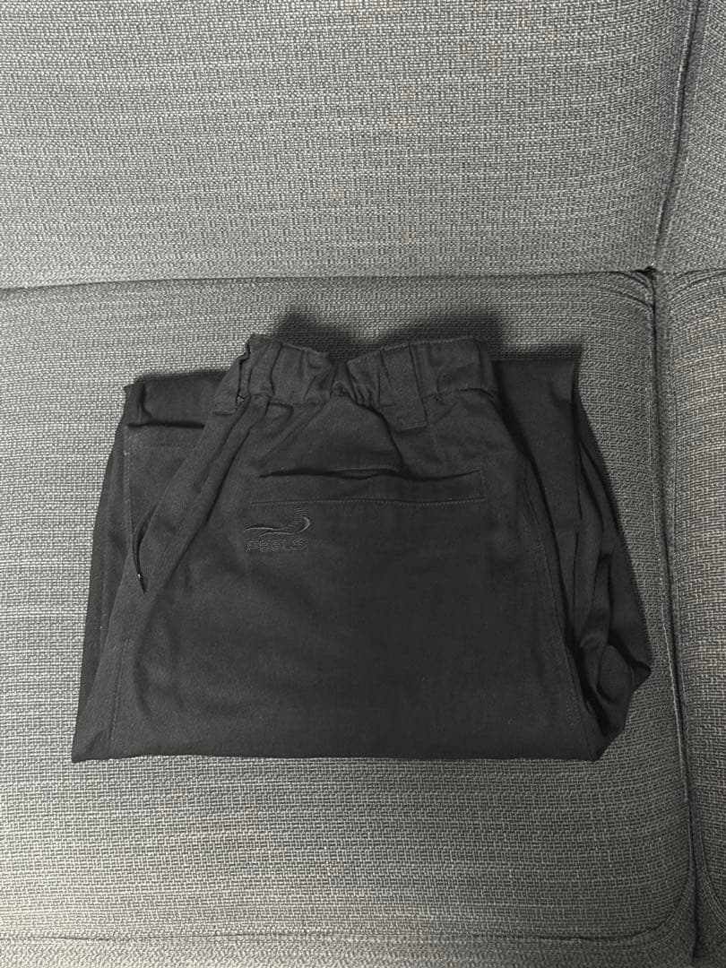 上杉柊平 Feels. WIDE TUCKED TROUSERS 黒 XL