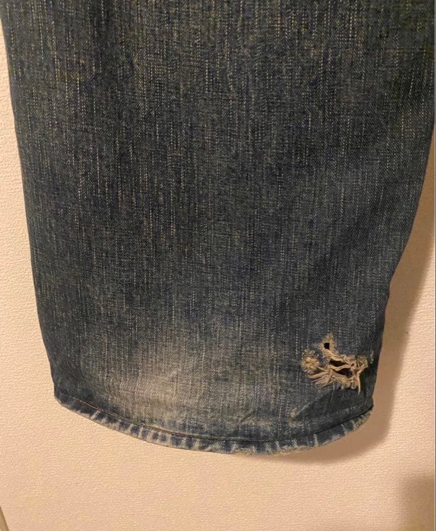 パンツ 24ss FADED MODERN DENIM WIDE TROUSERS