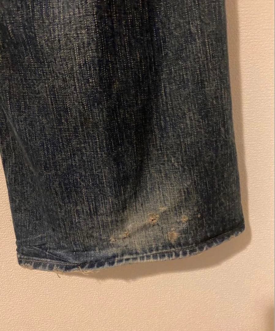 パンツ 24ss FADED MODERN DENIM WIDE TROUSERS