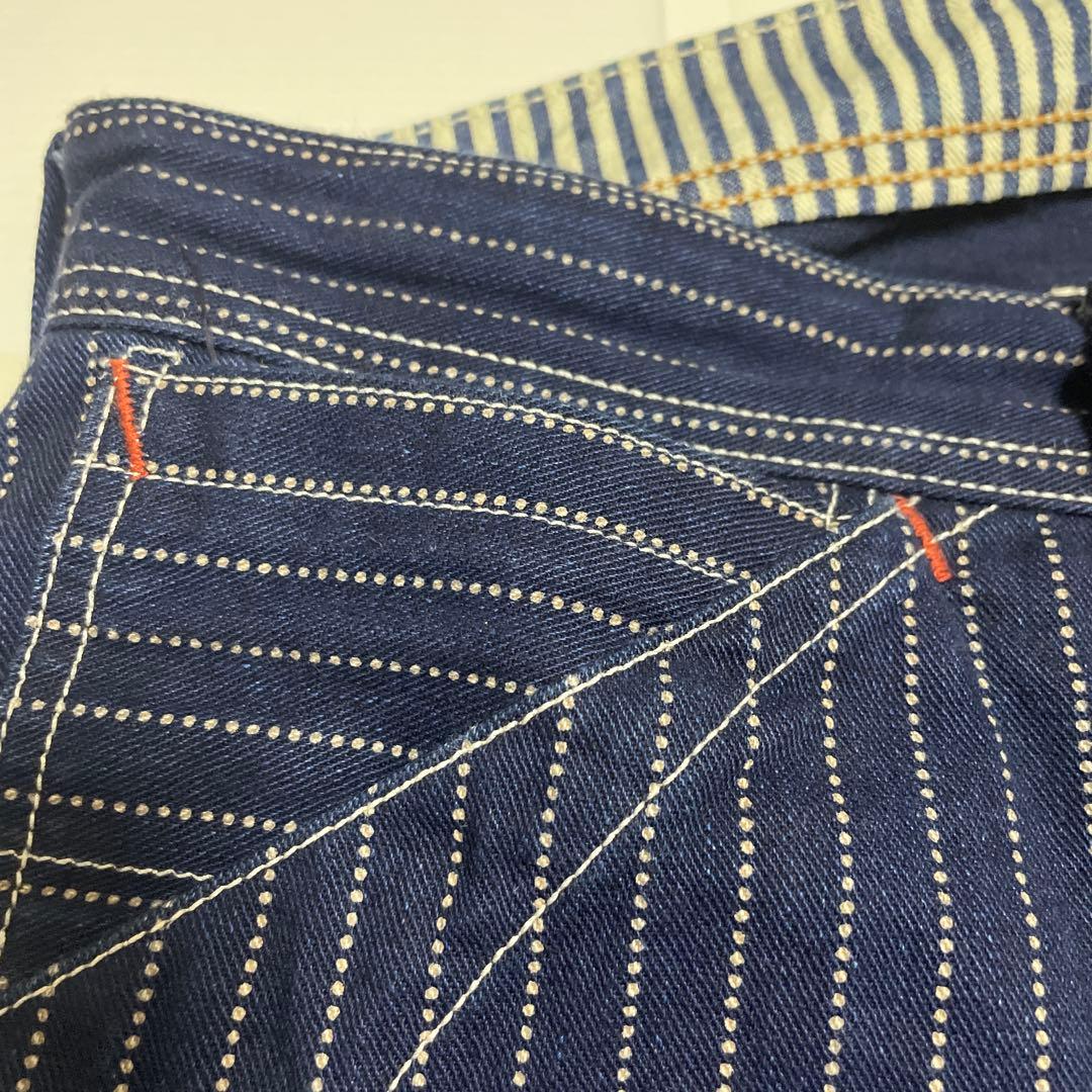 フリーホイーラーズ ロングショアマン ウォバッシュ ワークパンツ完売W36