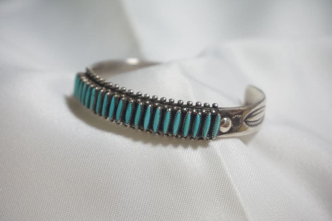 ズニ族 ターコイズ バングル インディアン ジュエリー ネイティブ ナバホ