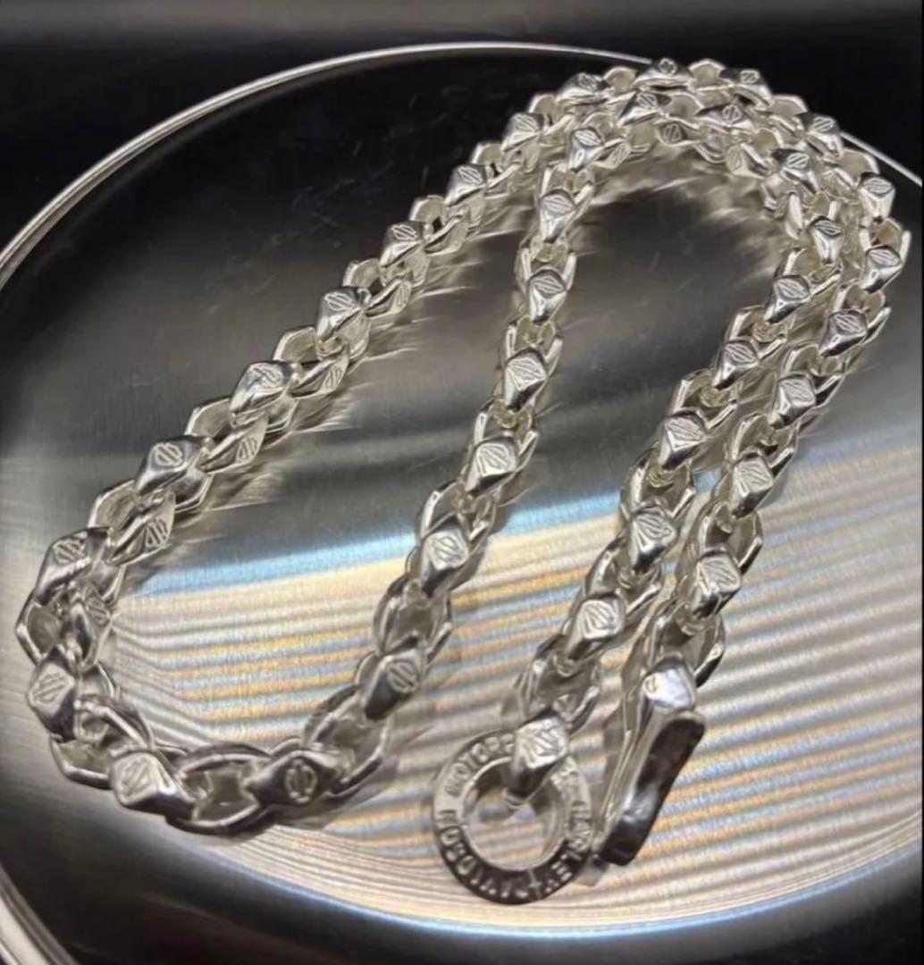 ヴィンテージ シルバーネックレス　ウォレットチェーン