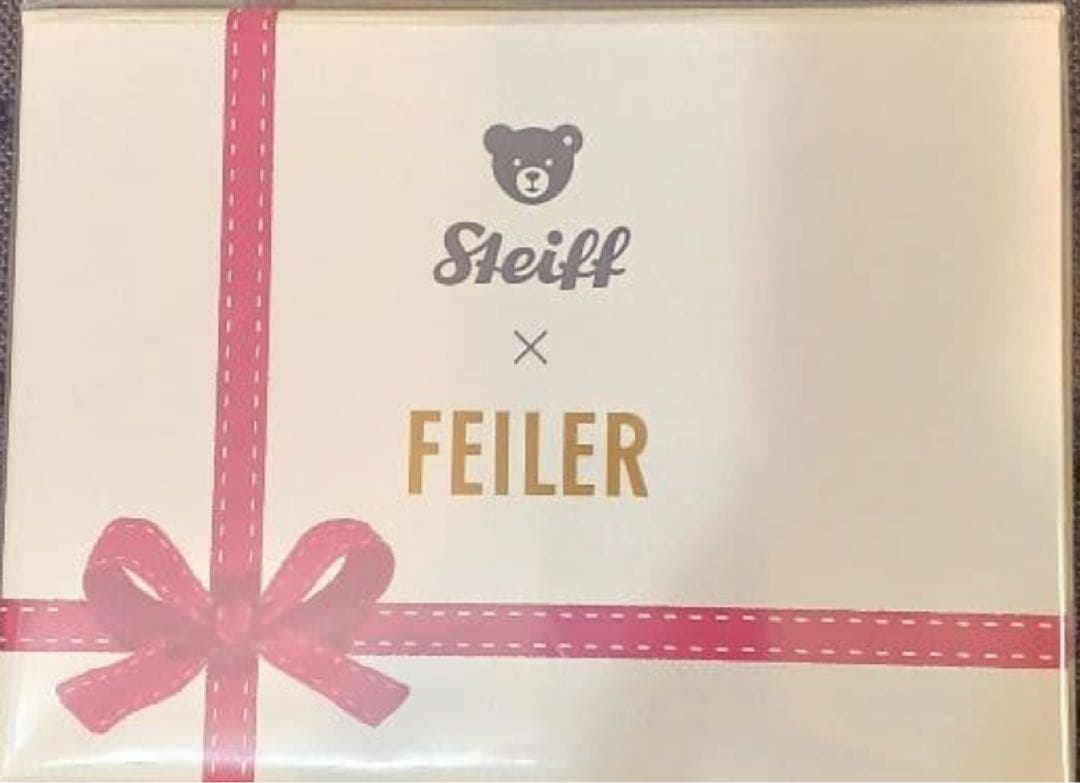 日本橋三越　FEILER　ハンカチ　steiff　テディベア
