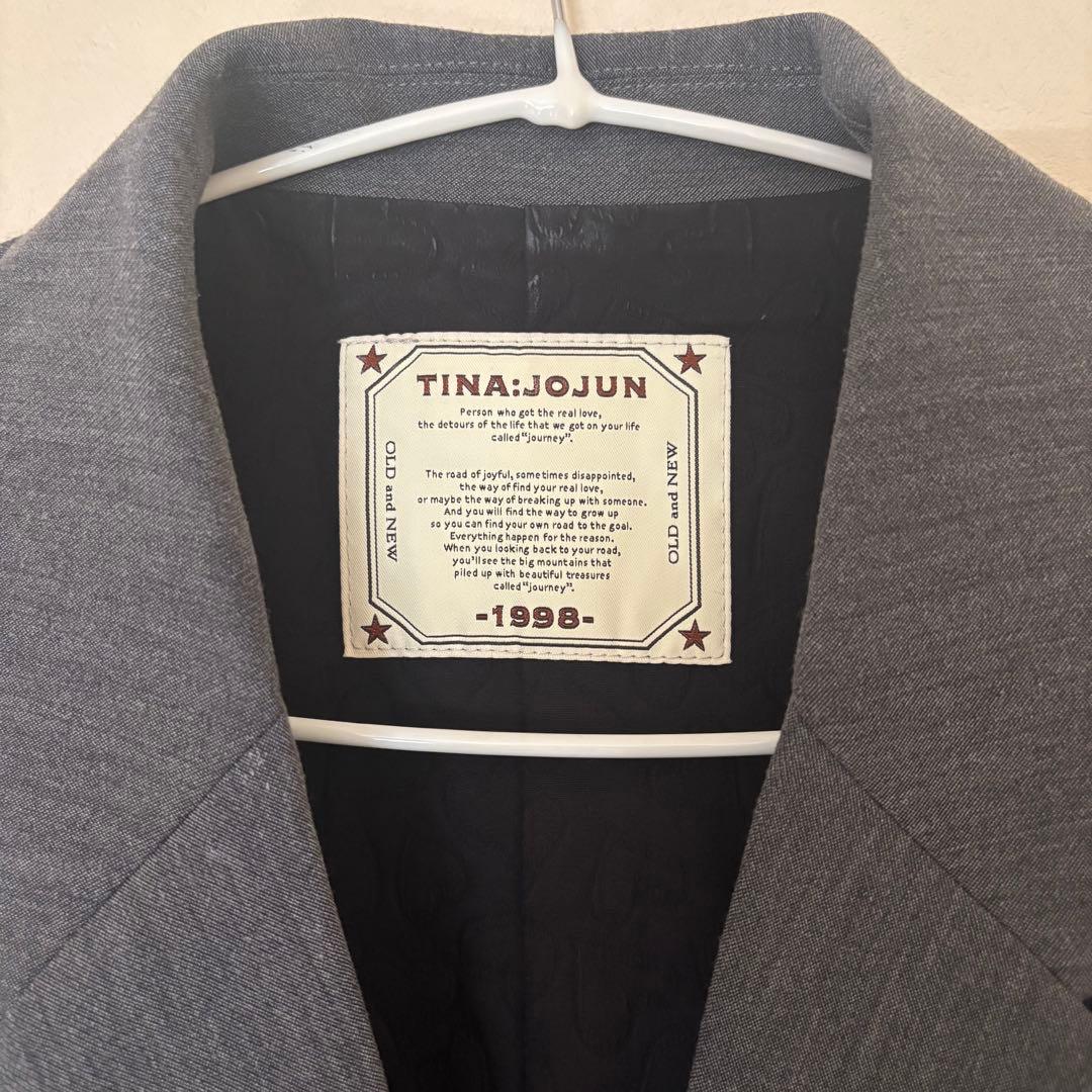 TINA：JOJUN ハート刺繍入り テーラードジャケット