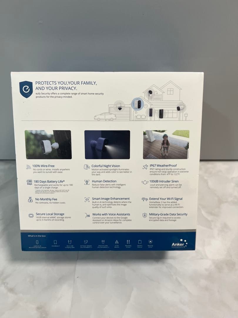 【新品未使用】eufy セキュリティカメラ 180日バッテリー