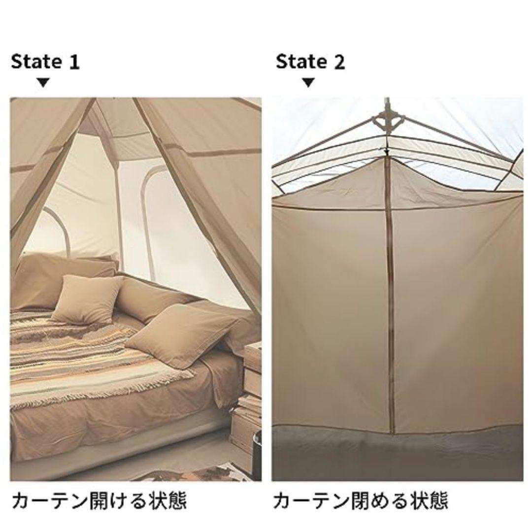 Tenplay ワンタッチ ロッジ型テント 大型 自立式 13㎡ 4シーズン