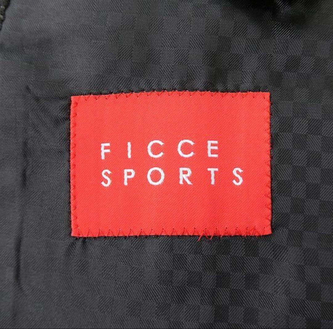 【新品】FICCE SPORTS 尾州 ジャージー Y6 黒灰 セットアップ