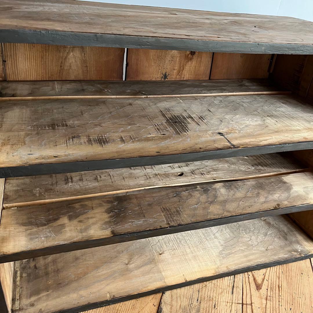 アンティーク チェスト 箪笥 ローボード テレビ台 昭和レトロ 3段 無垢材