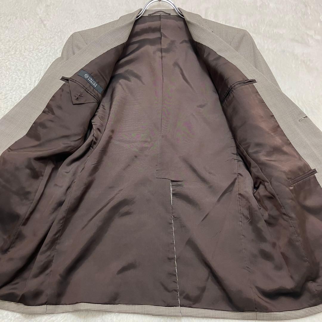 美品✨ユナイテッドアローズ 千鳥柄 ウール100% スーツセットアップ 46 M
