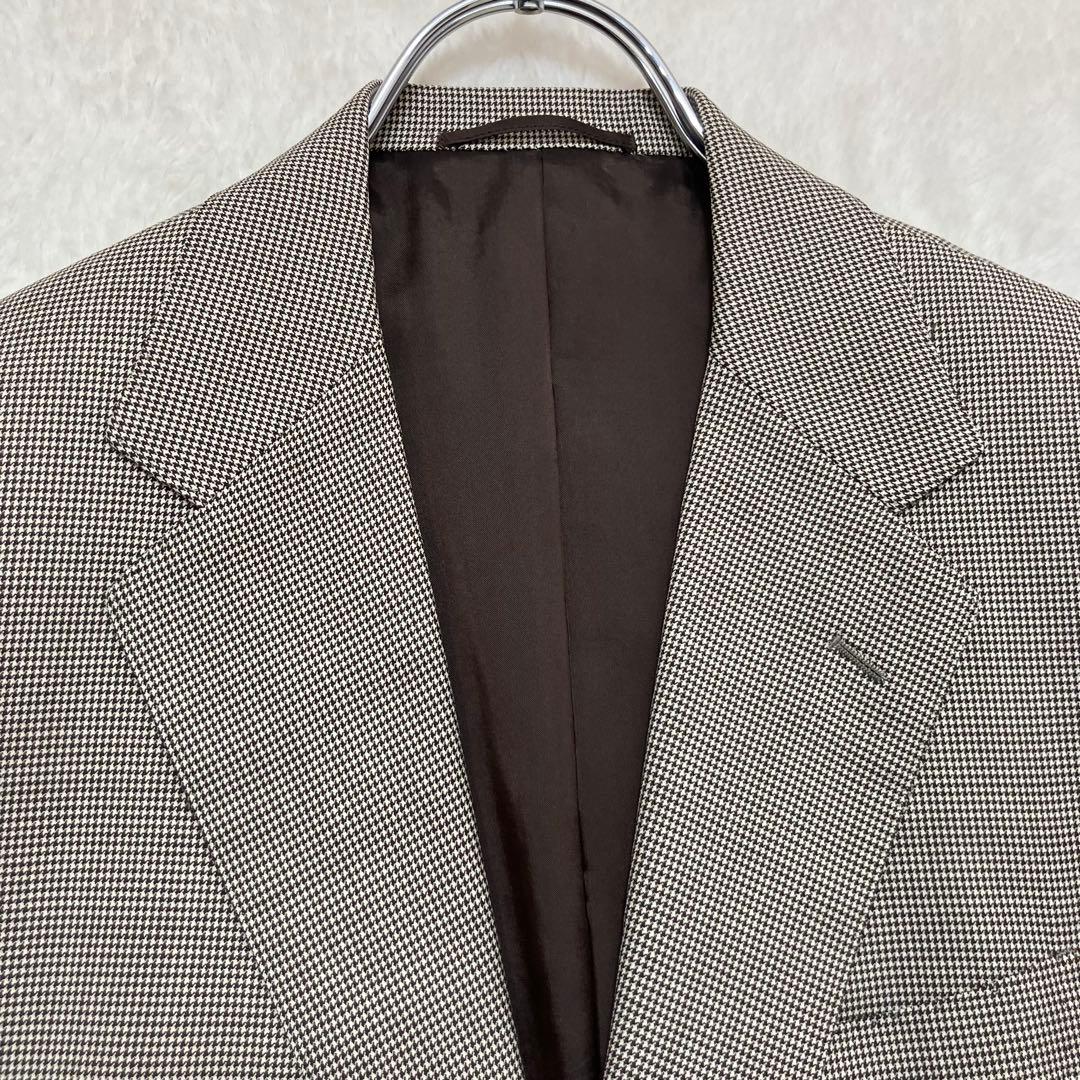 美品✨ユナイテッドアローズ 千鳥柄 ウール100% スーツセットアップ 46 M