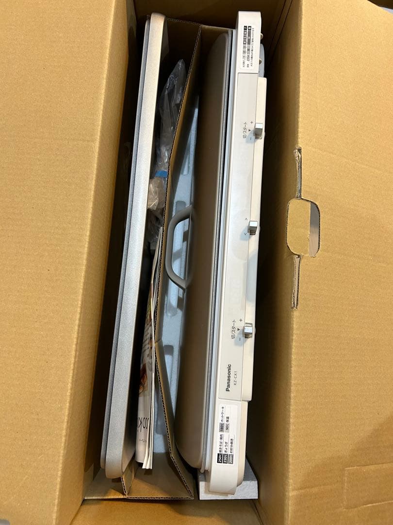 【未使用品】Panasonic ホットプレートKZ-CX1-W
