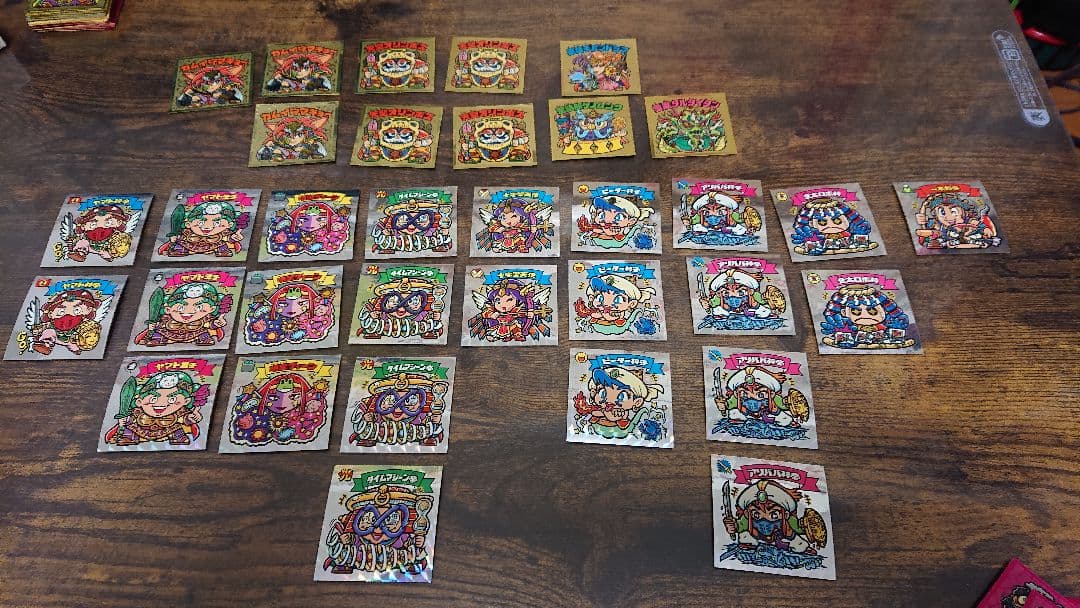 ビックリマンシール『聖核伝』セミコンプ + ダブり