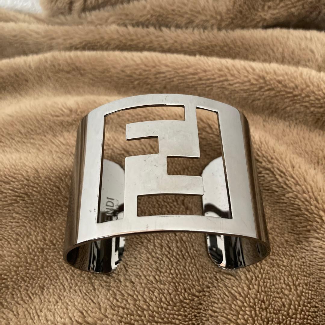 【中古】 Fendi フェンディ ブレスレット バングル FF FFブレスレット