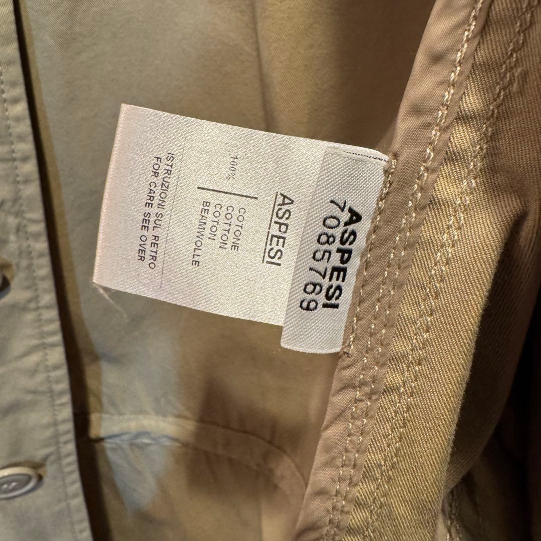 ASPESI ミリタリージャケット ベージュ S フランス軍M47モデル