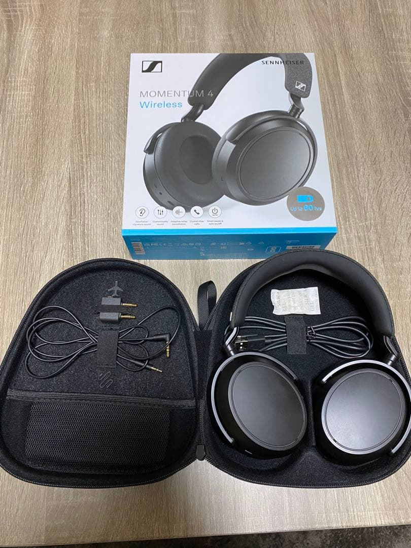 SENNHEISER ワイヤレスヘッドホン BLACK momentum 4