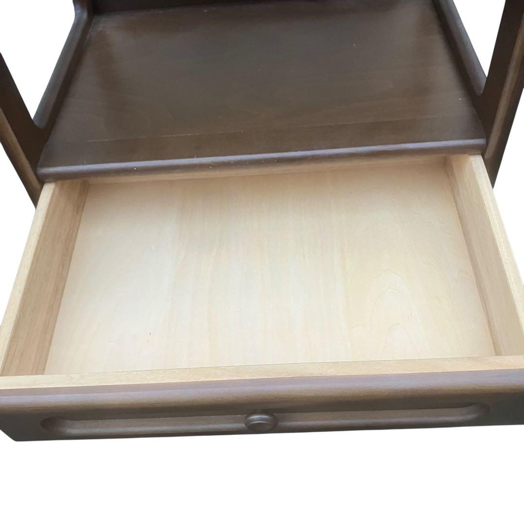 カリモク　電話台　木製　ブラウン　カリモク家具　karimoku　ファックス台