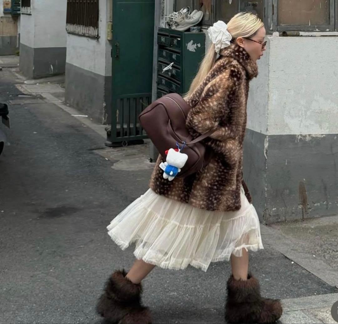 ファーコート　ファージャケット　バンビ