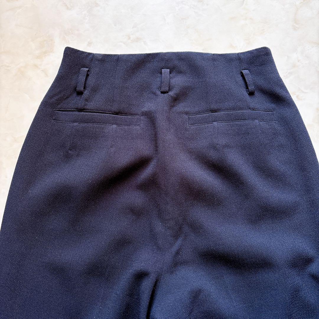 パンツ CLANE HIGH WAIST ANKLE TAPERD PANTS