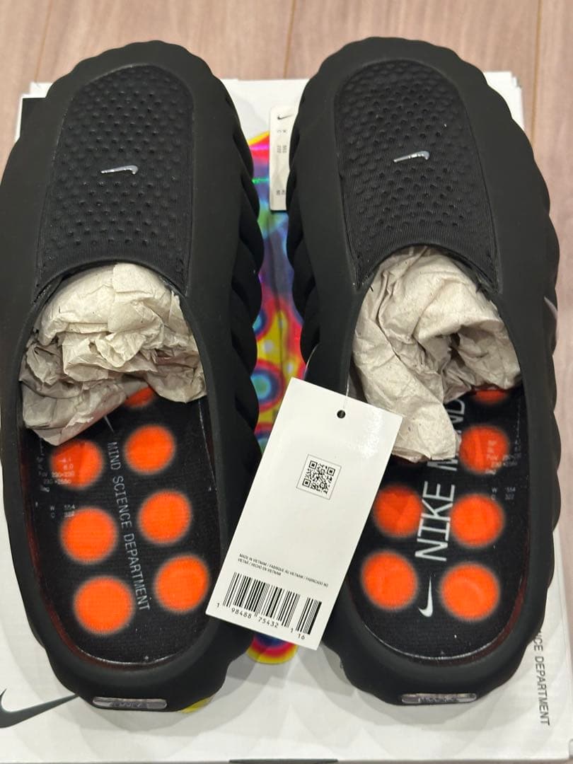 【26cm】 Nike Mind 001 Mules Black レシート原本付