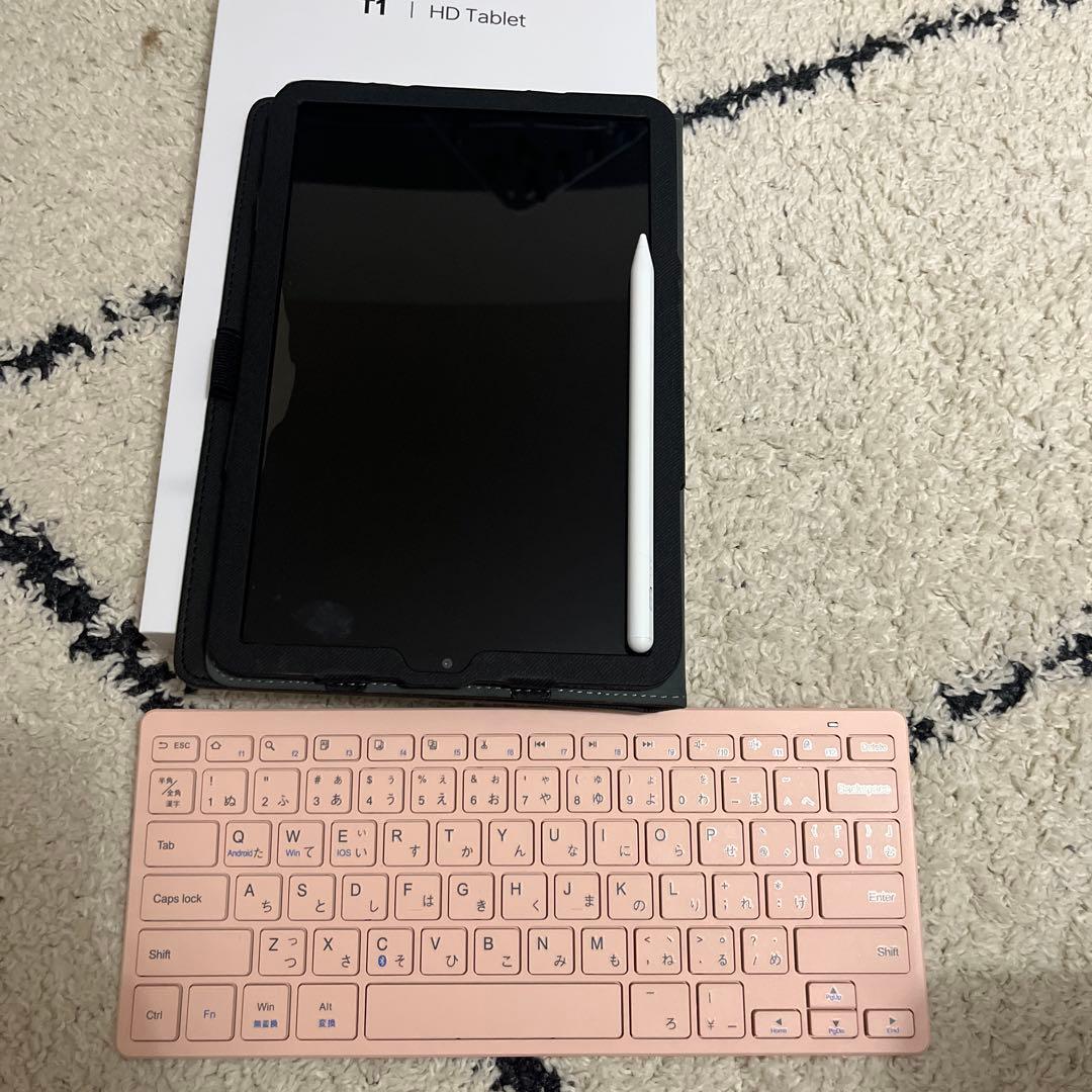 タブレット キーボード、充電器、タッチペンつき
