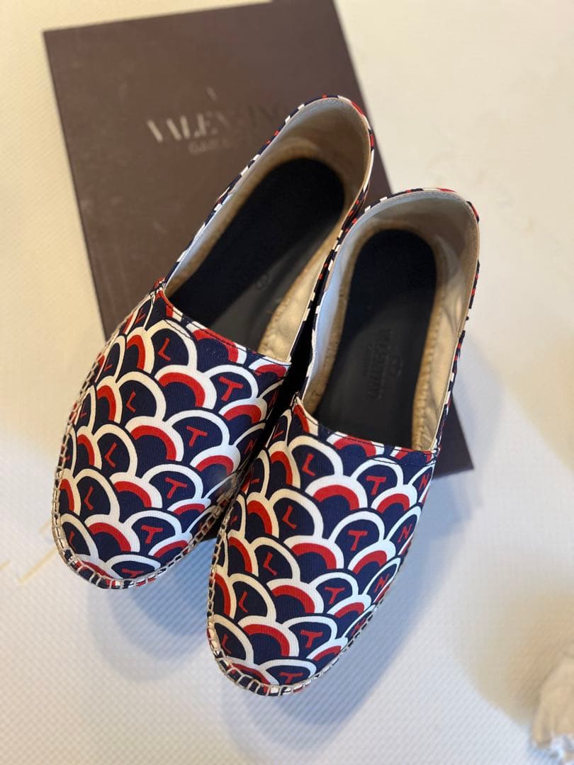 【新品】ヴァレンティノ レザーエスパドリーユ スニーカー