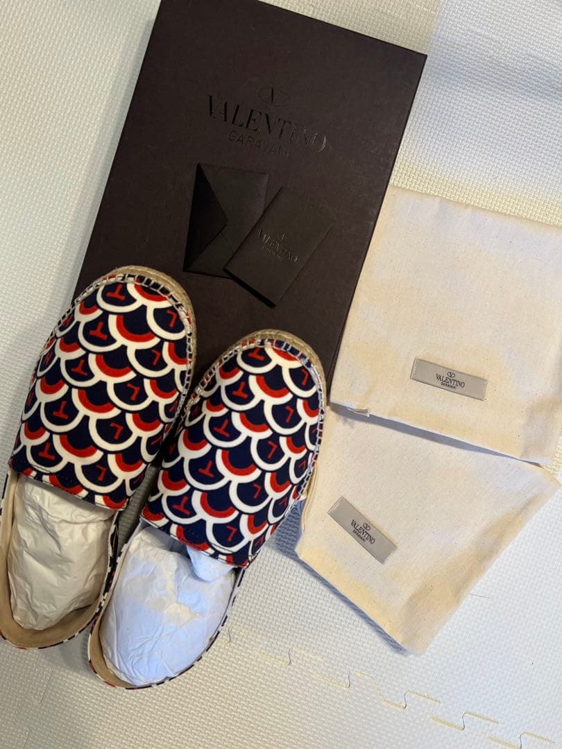 【新品】ヴァレンティノ レザーエスパドリーユ スニーカー