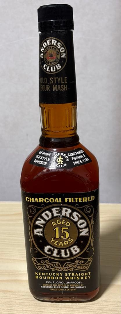 未開栓 アンダーソンクラブ 15年 750ml 43%